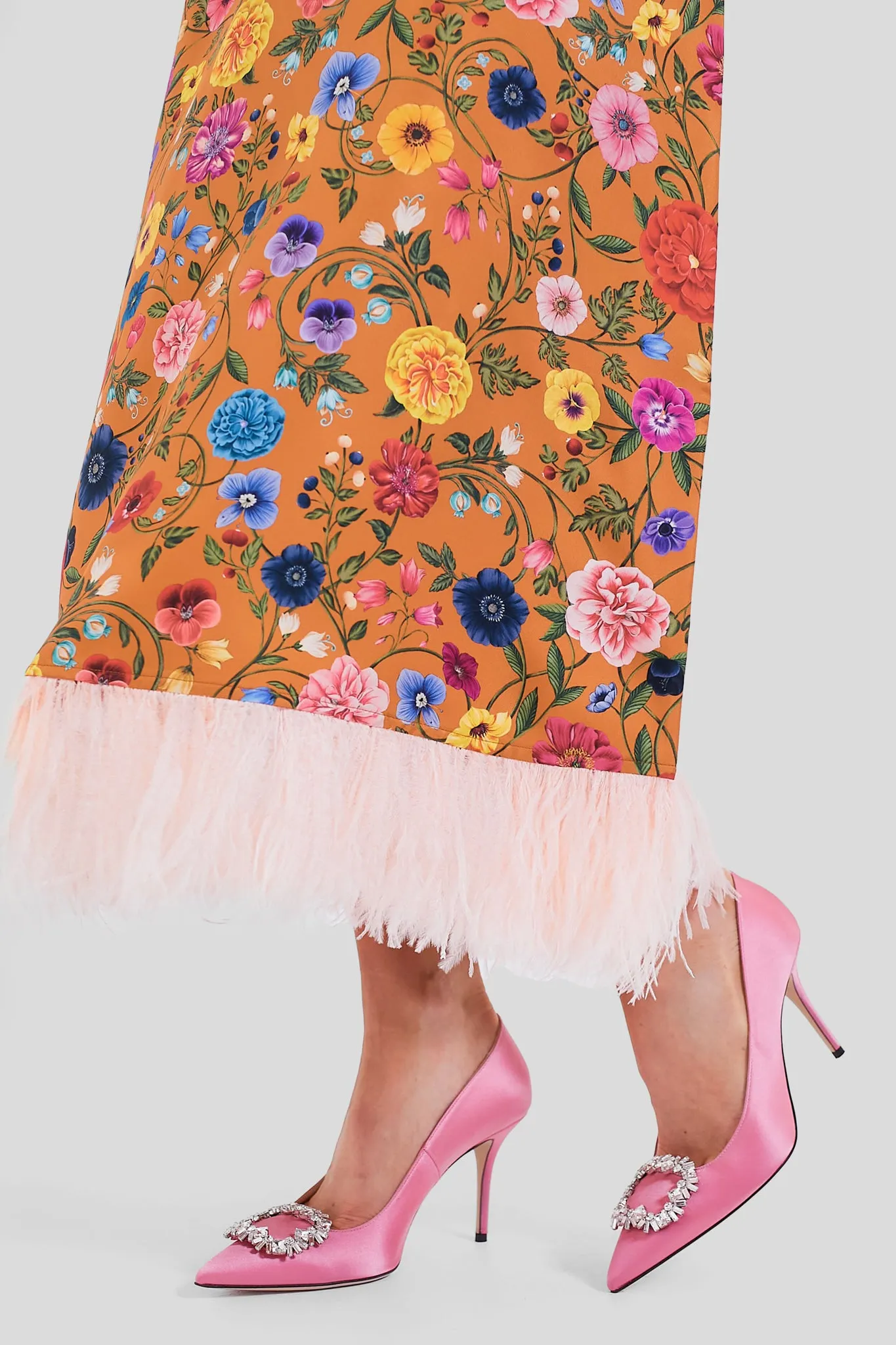 Botticelli Rust Short Sleeve Swing Dress with Feathers sold by Tuckernuck product image thumbnail 5