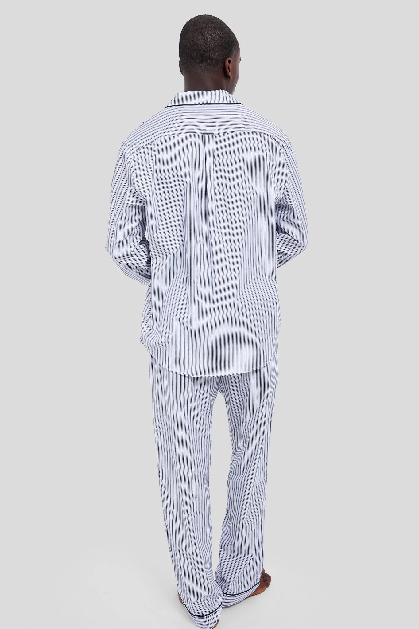 Mens Navy French Ticking Pajama Set sold by Tuckernuck product image thumbnail 4
