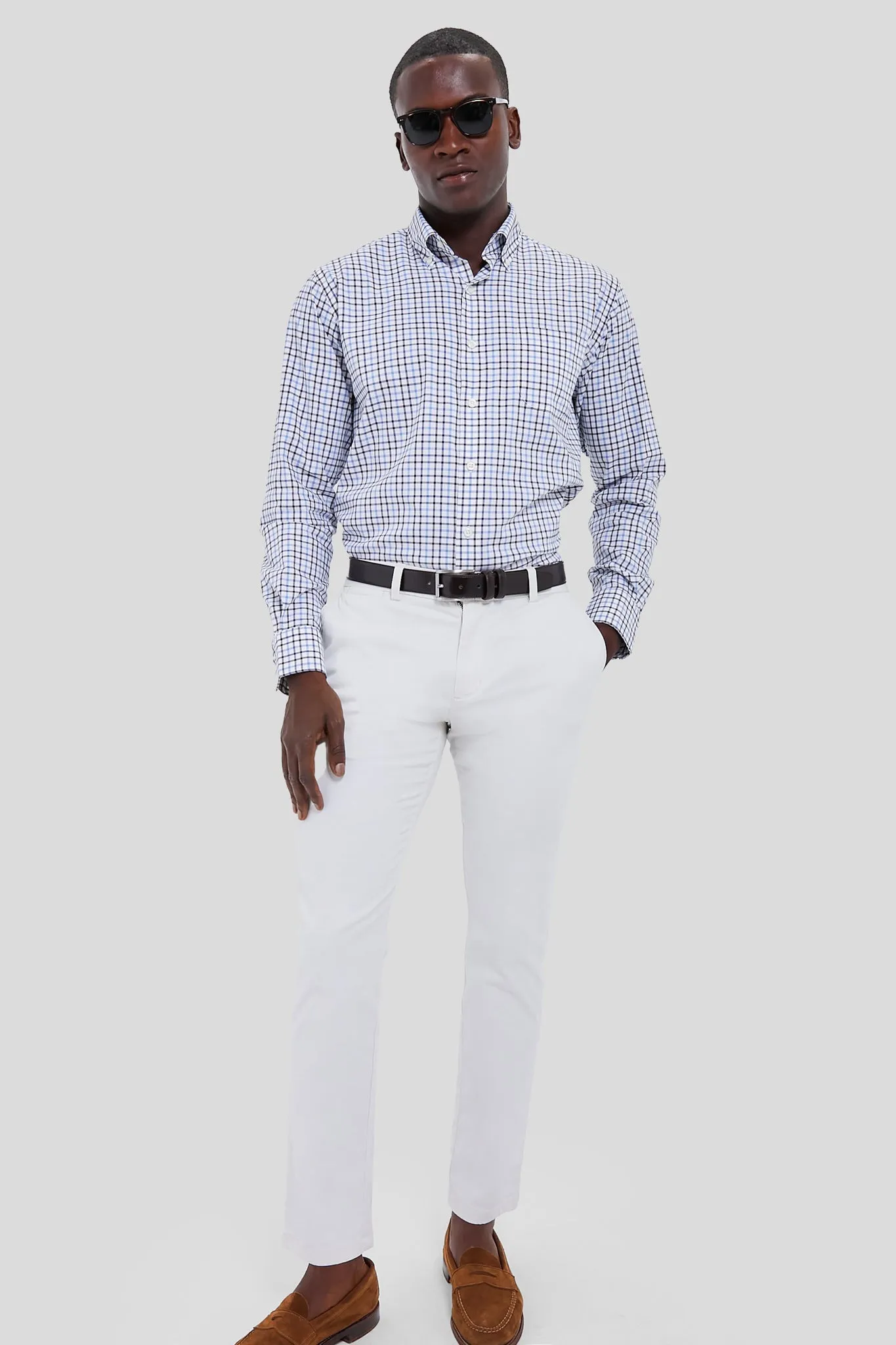Regatta Blue Calgary Crown Cotton-Stretch Sport Shirt sold by Tuckernuck product image thumbnail 2