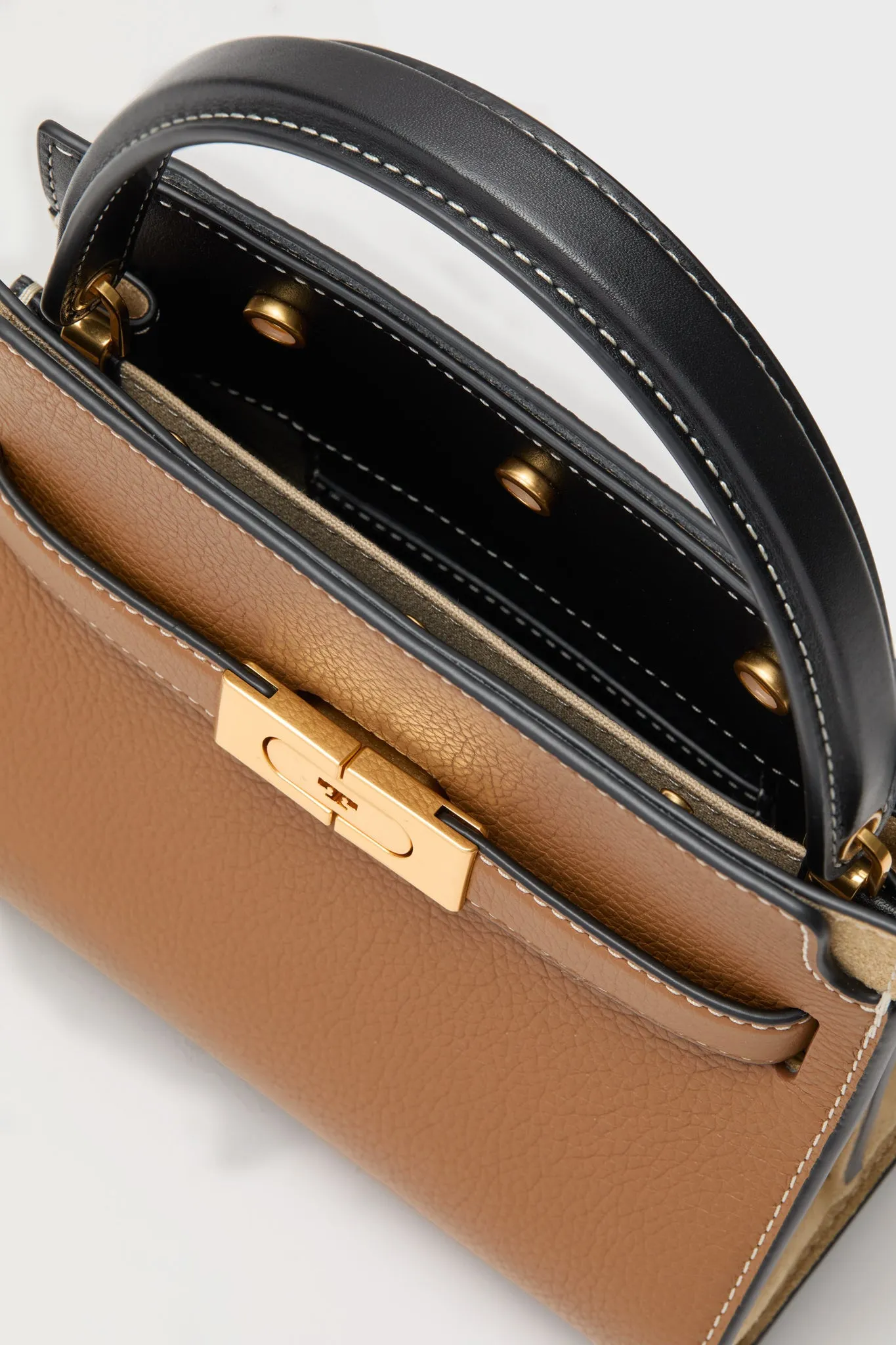 Tiger's Eye Lee Radziwill Pebbled Petite Double Bag sold by Tuckernuck product image thumbnail 5