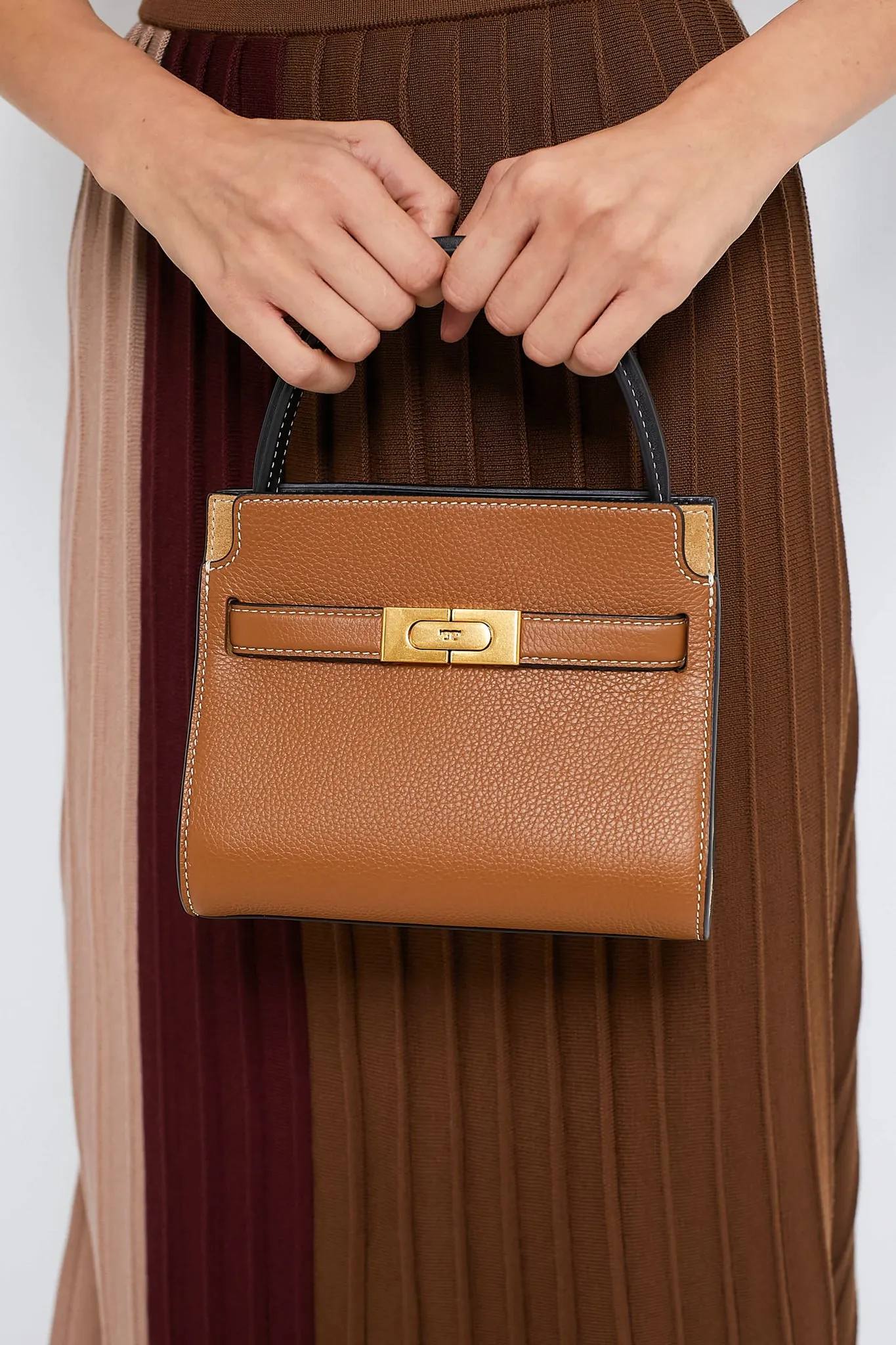 Tiger's Eye Lee Radziwill Pebbled Petite Double Bag sold by Tuckernuck product image thumbnail 2