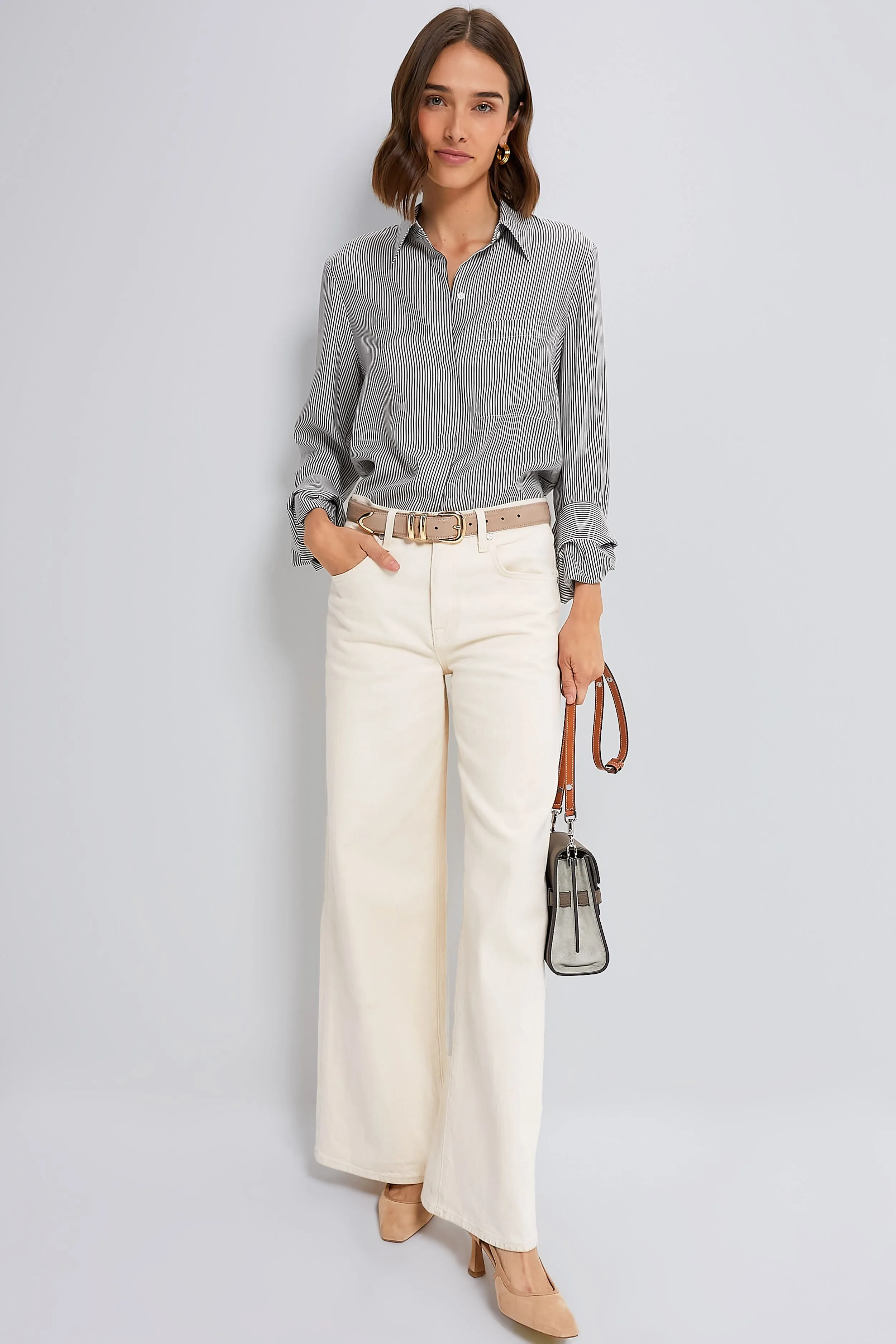 Wild Mushroom Lee Radziwill Color-Block Pebbled Shoulder Bag sold by Tuckernuck product image thumbnail 3
