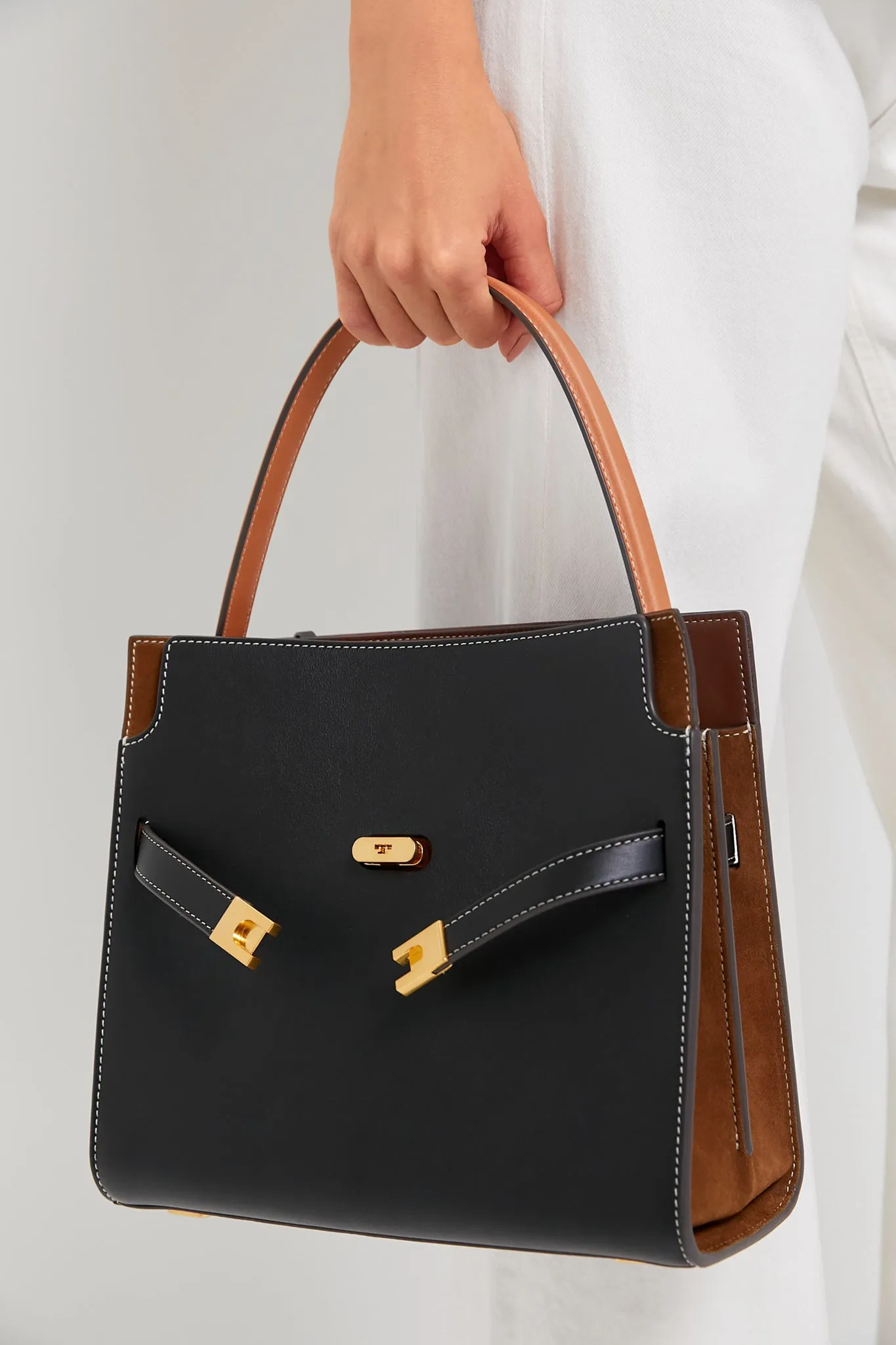 Black Lee Radziwill Small Double Bag sold by Tuckernuck product image thumbnail 4