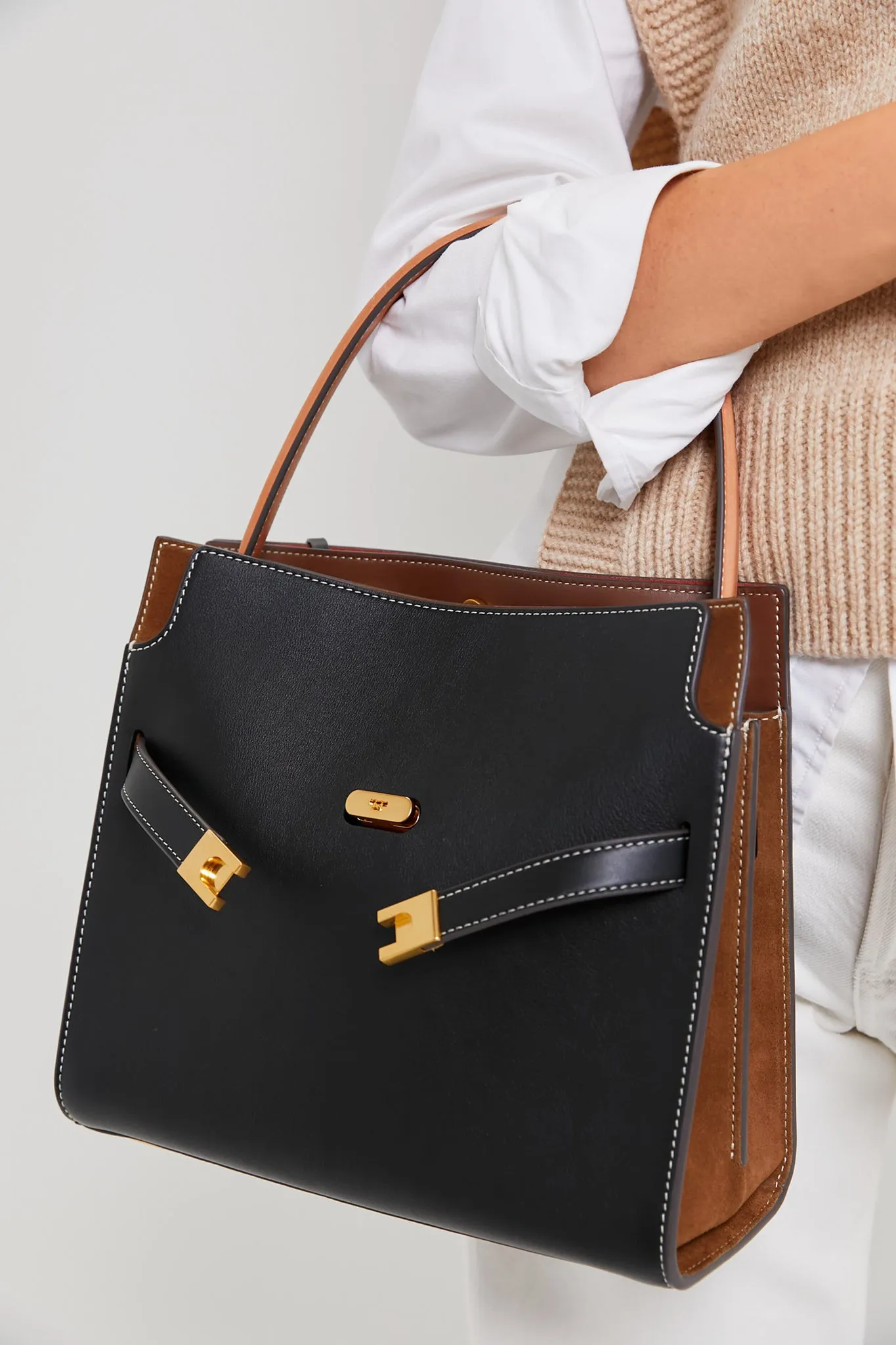 Black Lee Radziwill Small Double Bag sold by Tuckernuck product image thumbnail 2