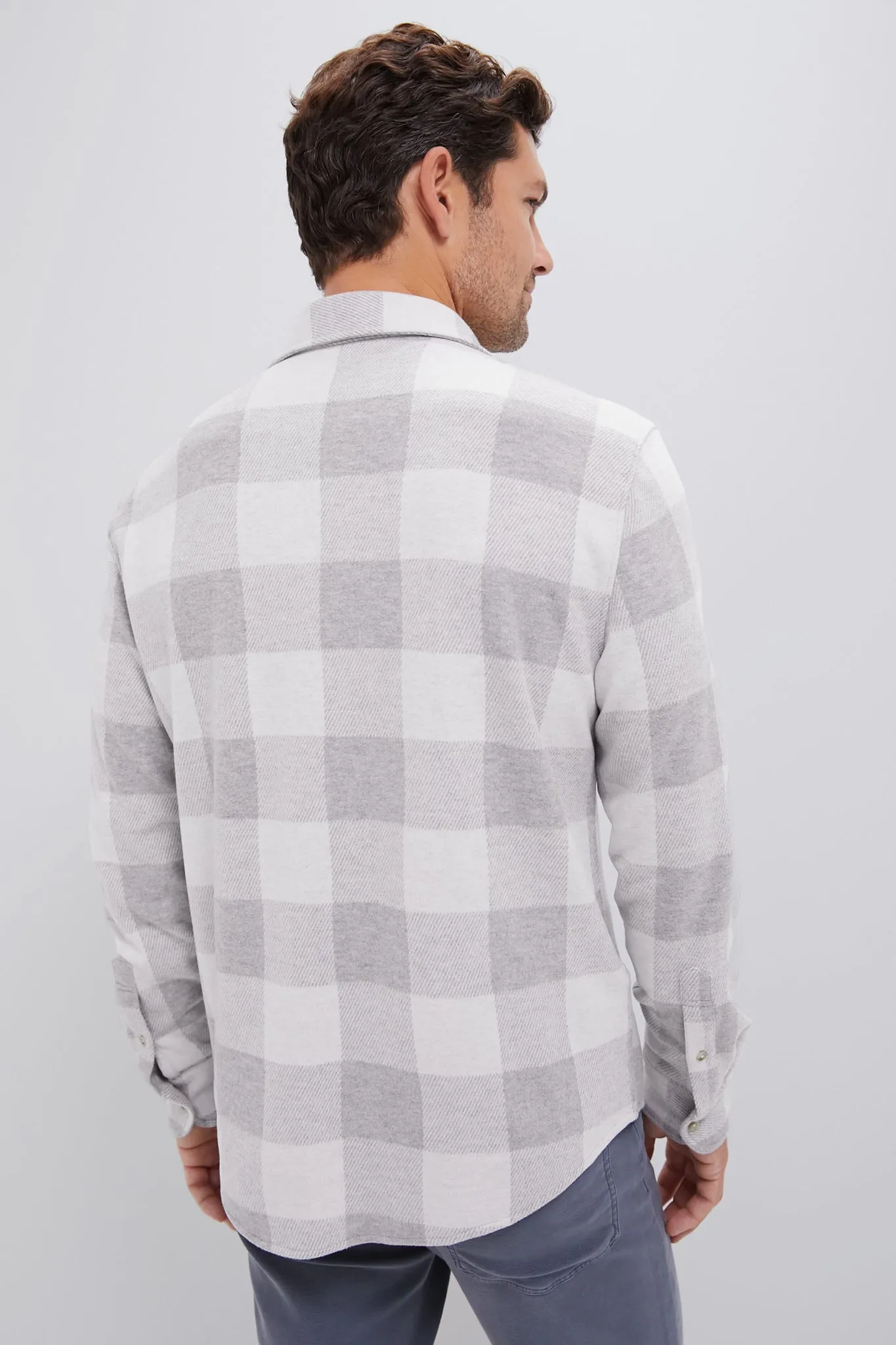 Heather Grey Plaid Dunewood Flannel sold by Tuckernuck product image thumbnail 4