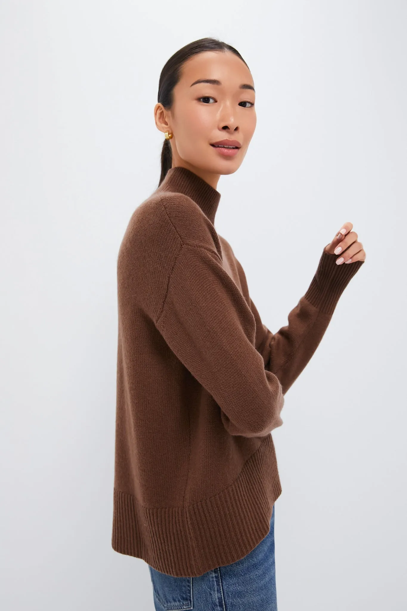 Brown Roll Neck Jumper sold by Tuckernuck product image thumbnail 3