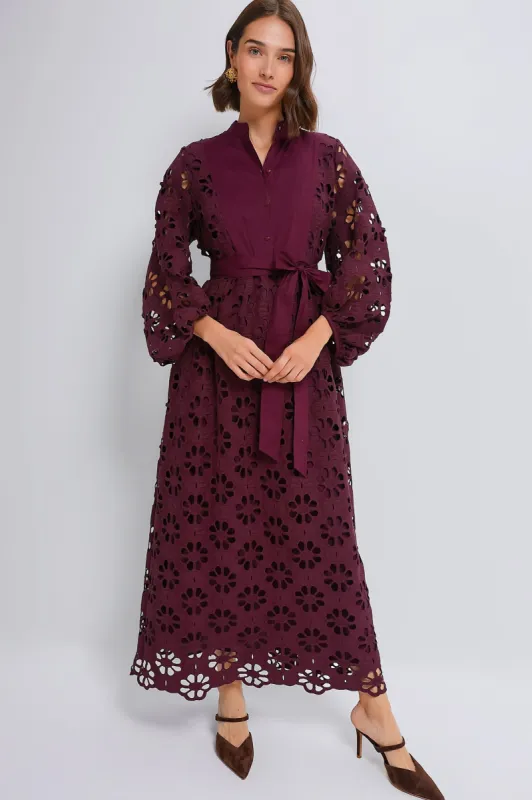 Merlot Lace Calliope Dress sold by Tuckernuck