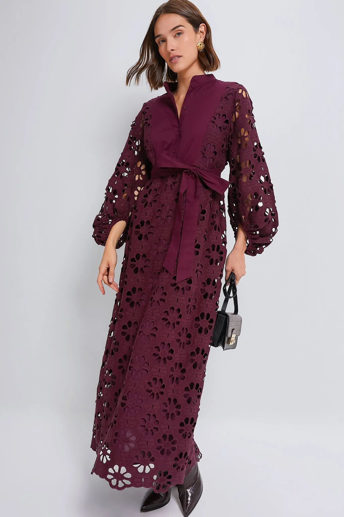 Merlot Lace Calliope Dress sold by Tuckernuck product image thumbnail 2