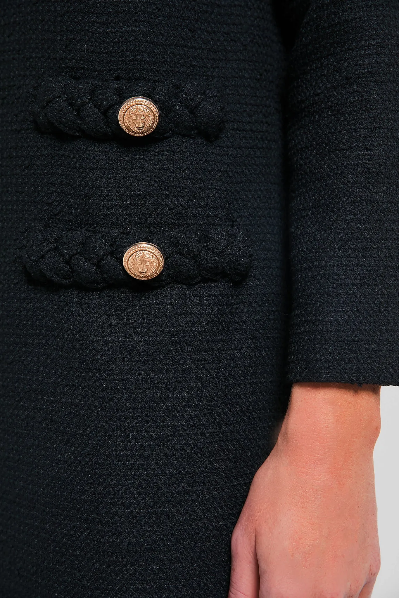 Black Tweed Long Sleeve Jackie Dress sold by Tuckernuck product image thumbnail 5