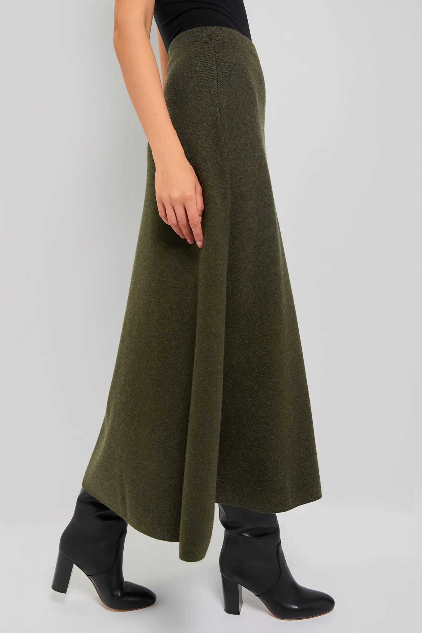 Moss Green Raye Knit Skirt sold by Tuckernuck product image thumbnail 3