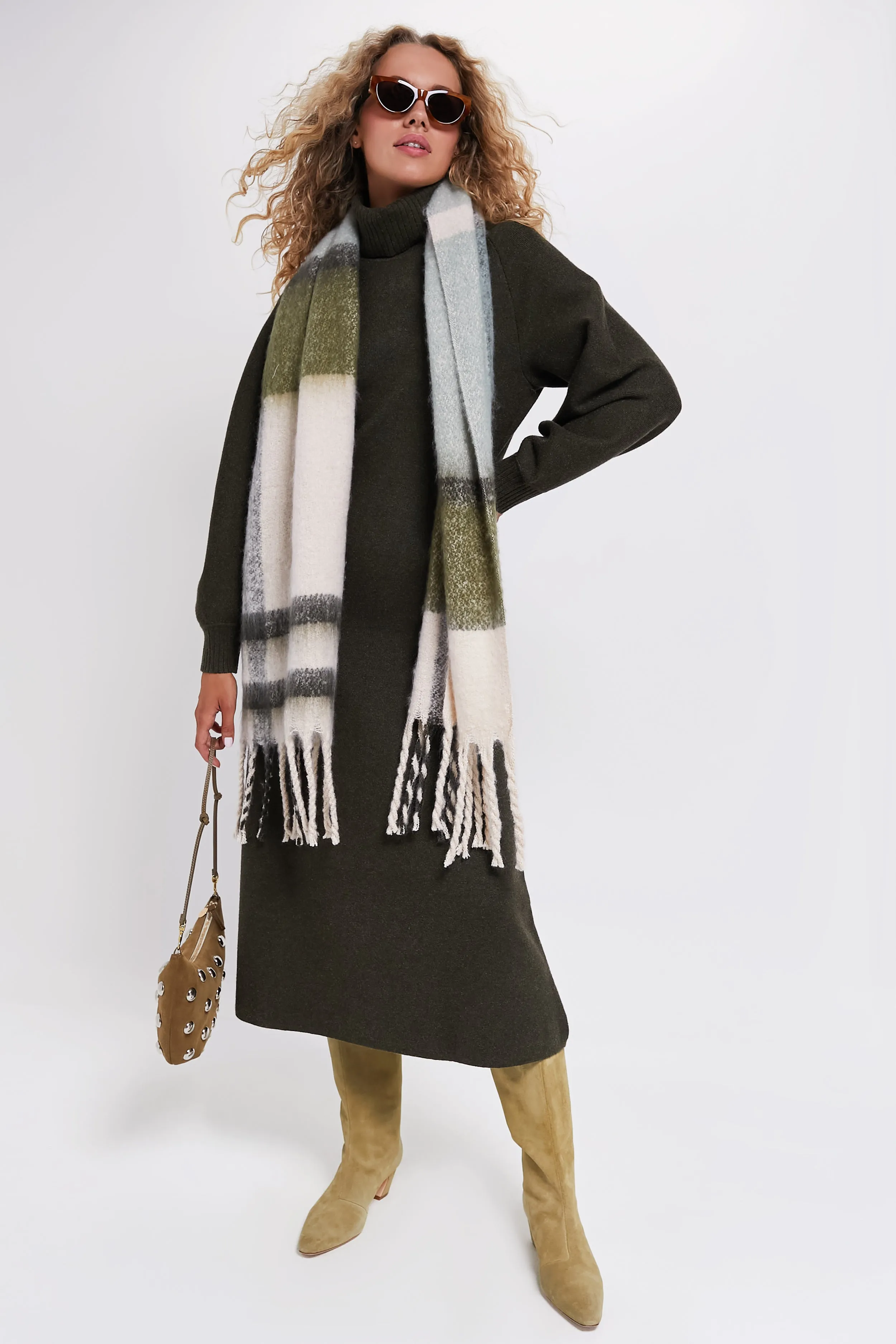 Moss Green Torie Sweater Dress sold by Tuckernuck product image thumbnail 2