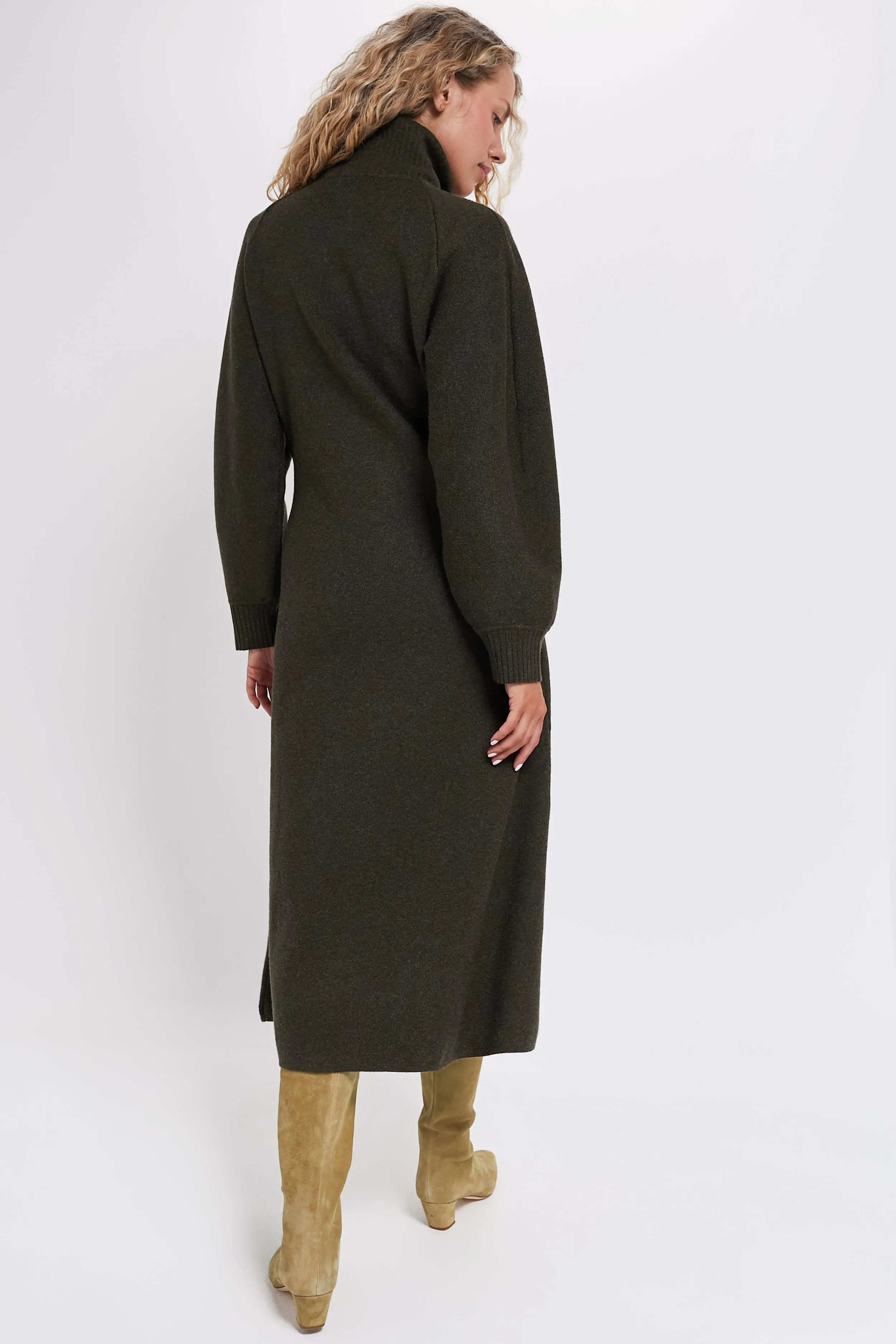 Moss Green Torie Sweater Dress sold by Tuckernuck product image thumbnail 4