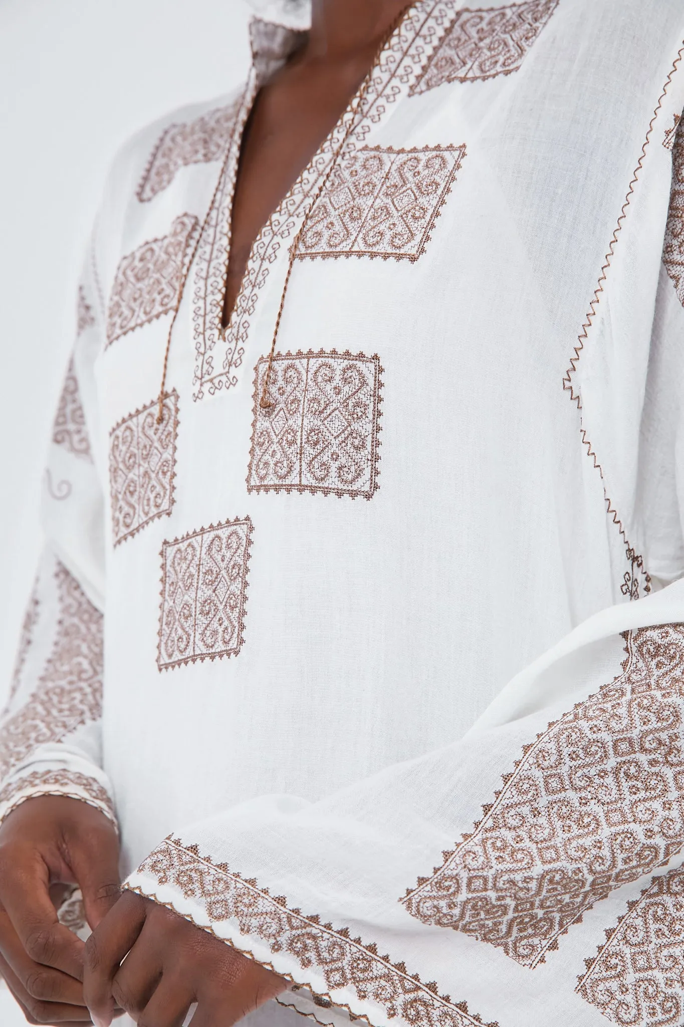 Embroidered Leila Caftan sold by Tuckernuck product image thumbnail 5