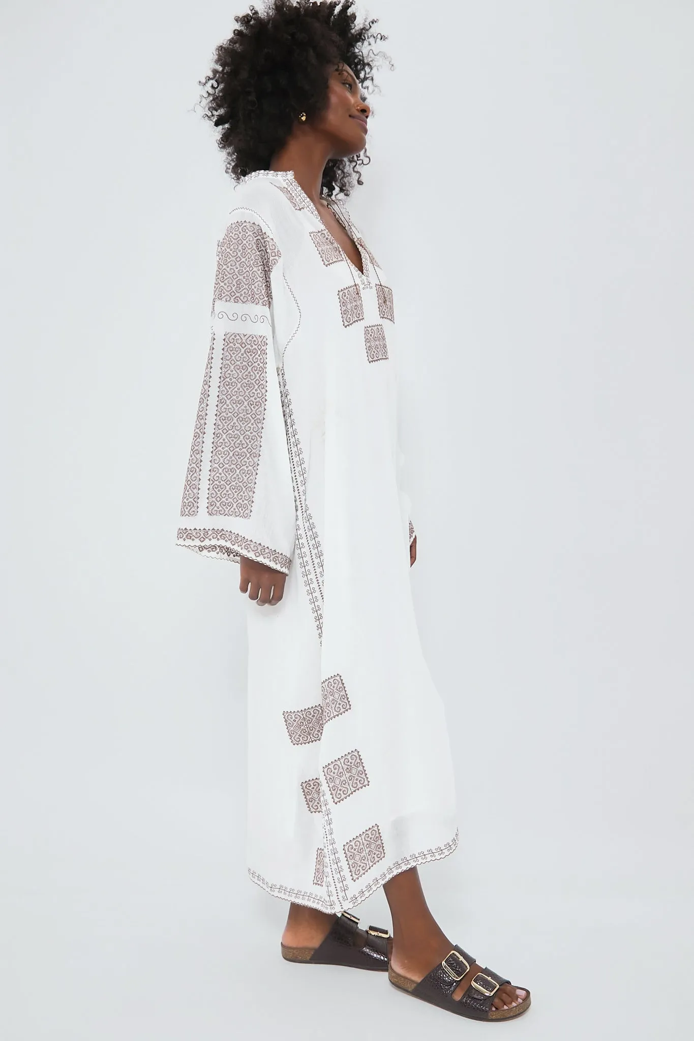 Embroidered Leila Caftan sold by Tuckernuck product image thumbnail 3