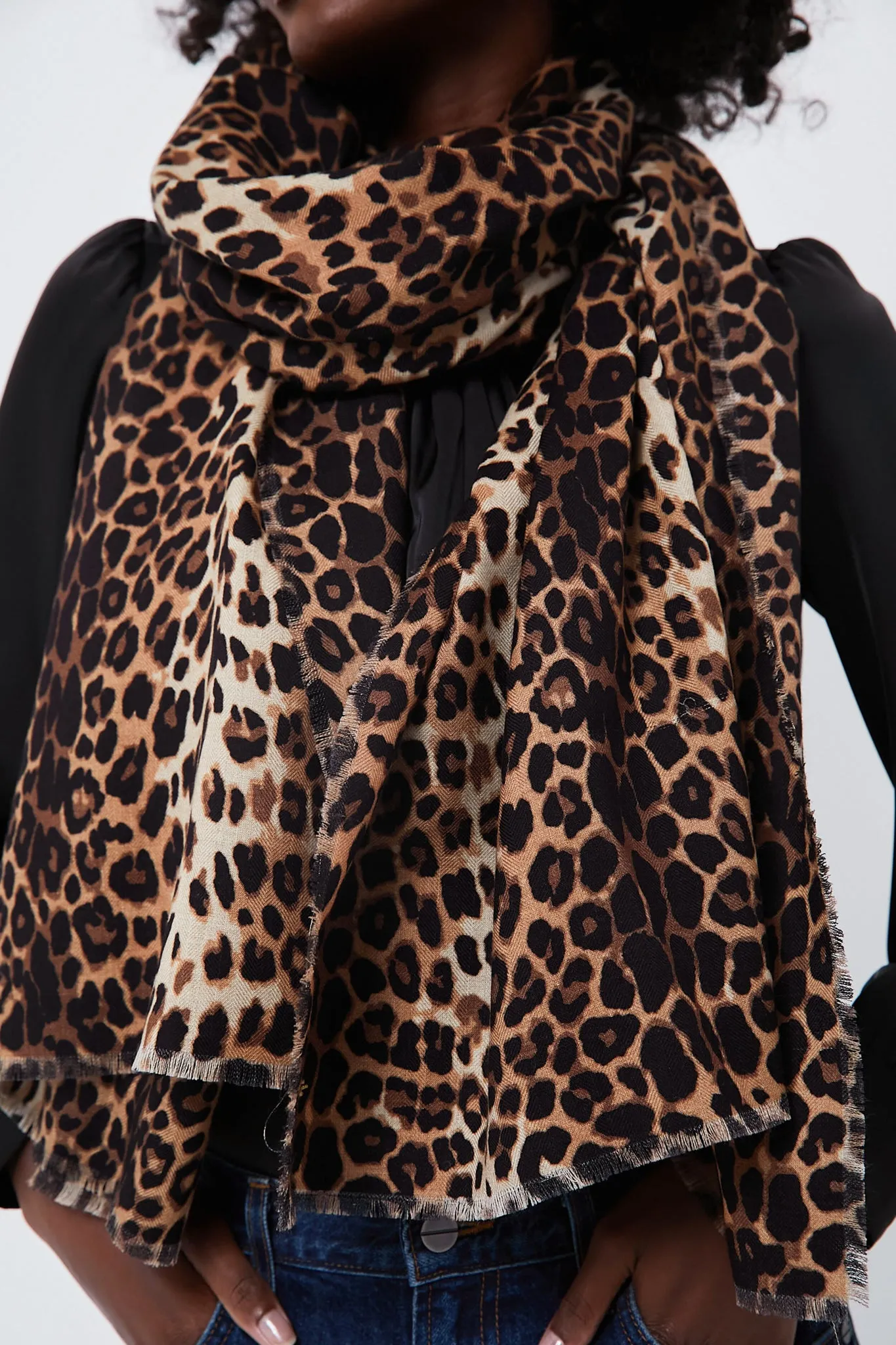 Leopard Lady P Scarf sold by Tuckernuck product image thumbnail 4