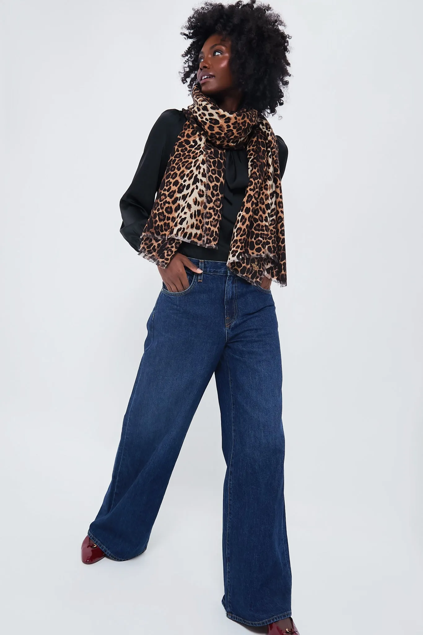 Leopard Lady P Scarf sold by Tuckernuck product image thumbnail 3