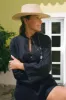Navy Linen Eleuthera Popover sold by Tuckernuck