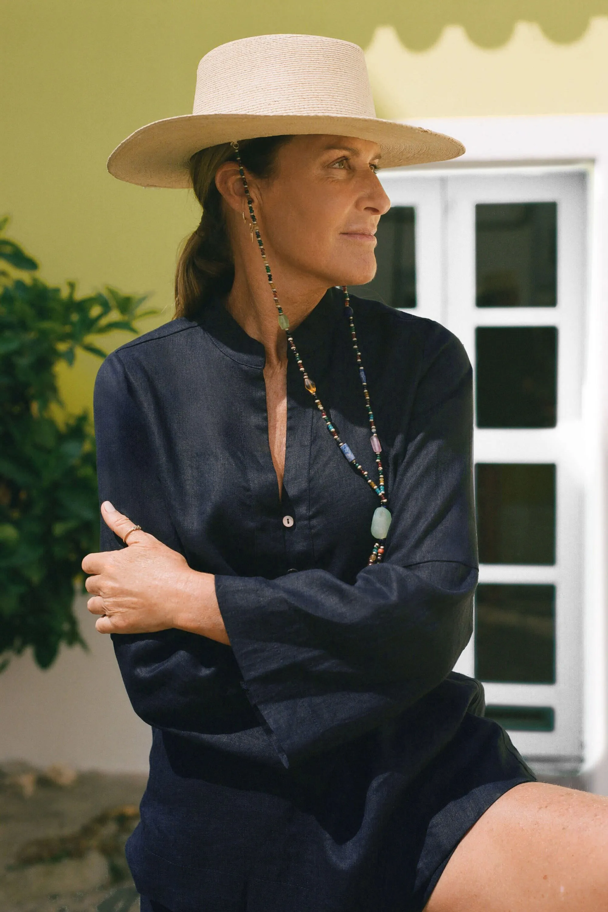 Navy Linen Eleuthera Popover sold by Tuckernuck product image thumbnail 2