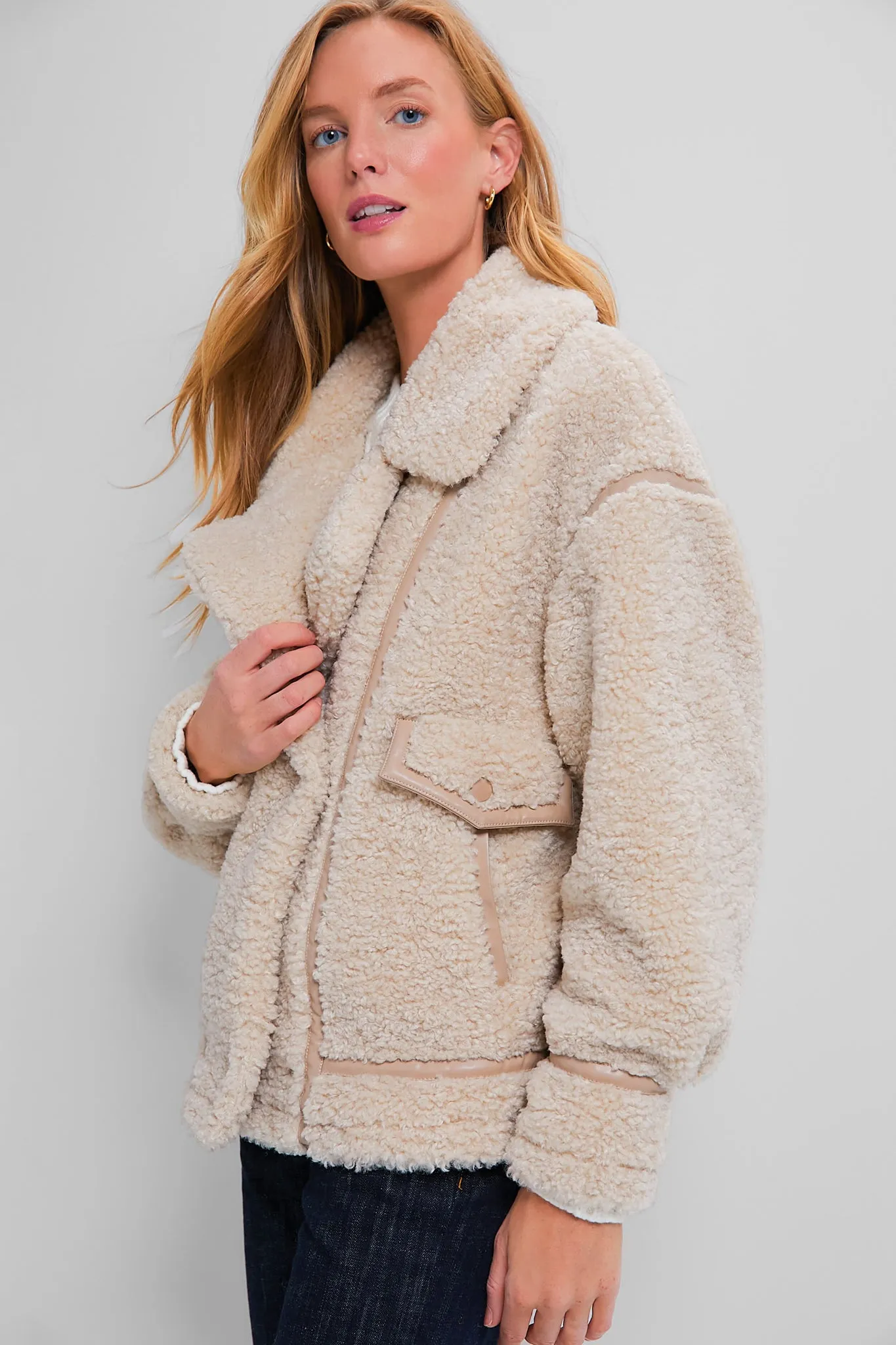 Fossil Ari Sherpa Coat sold by Tuckernuck product image thumbnail 3