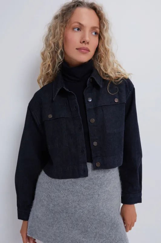 Black Denim Dean Jacket sold by Tuckernuck