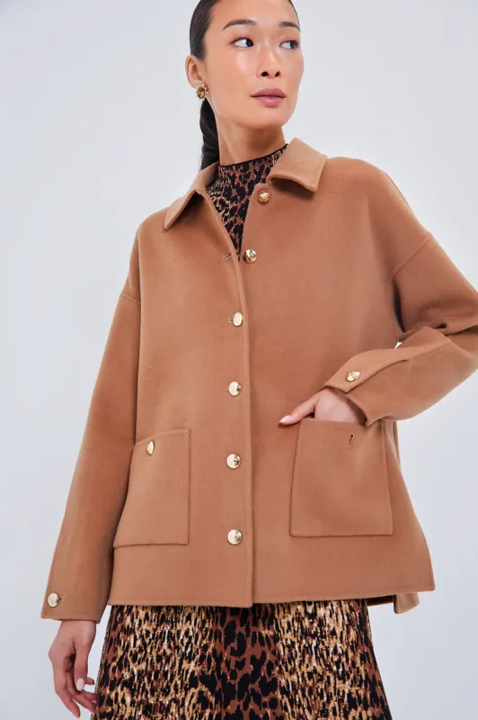 Camel Cashmere Blend Luca Jacket sold by Tuckernuck