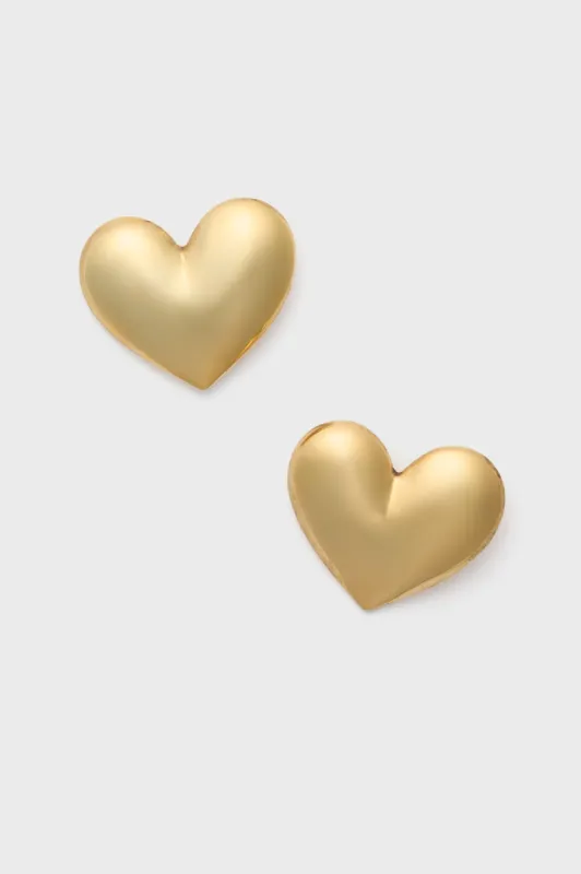 Gold Hart Earrings sold by Tuckernuck