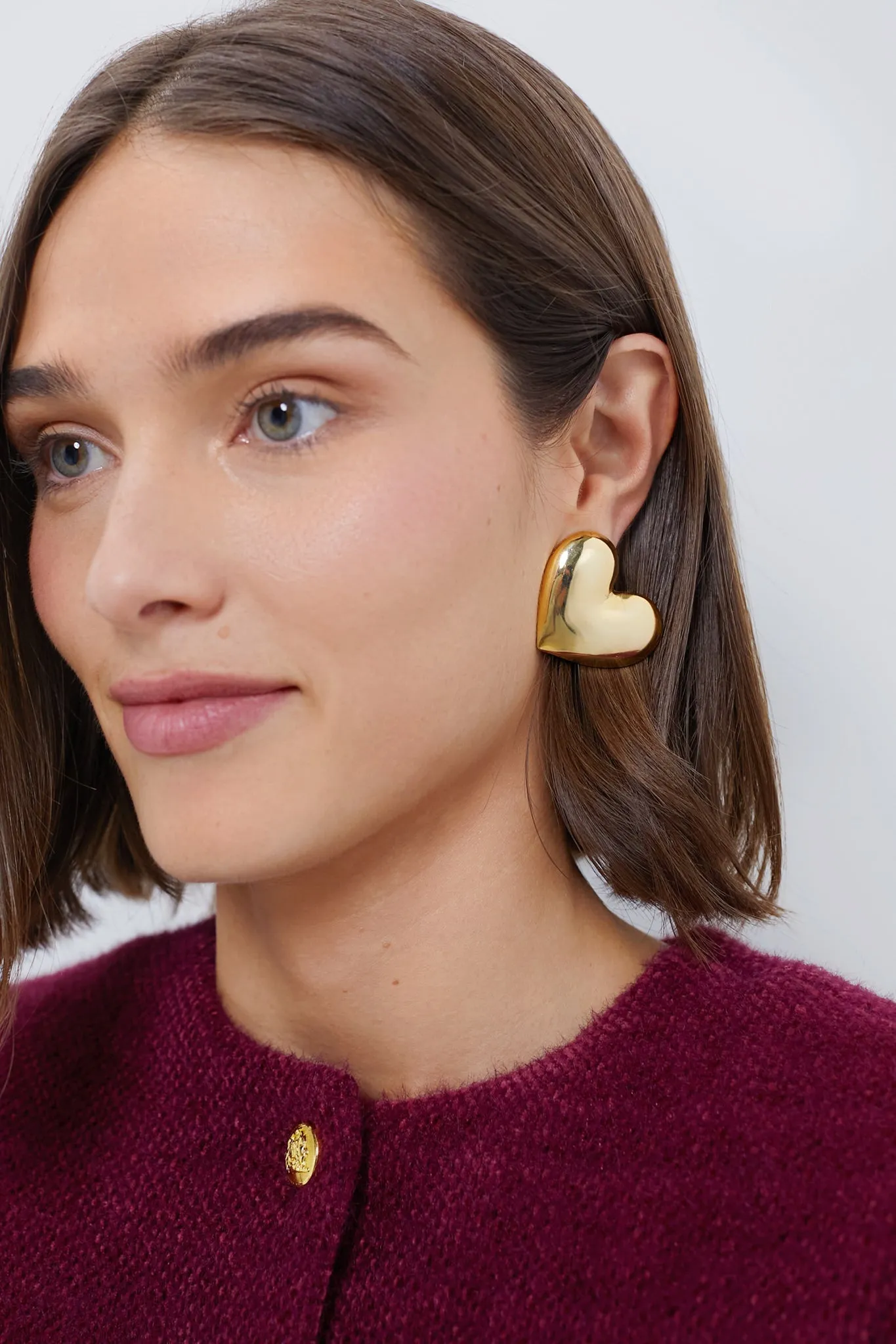 Gold Hart Earrings sold by Tuckernuck product image thumbnail 2