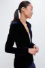 Navy Velvet Blazer sold by Tuckernuck