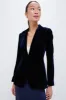 Navy Velvet Blazer sold by Tuckernuck