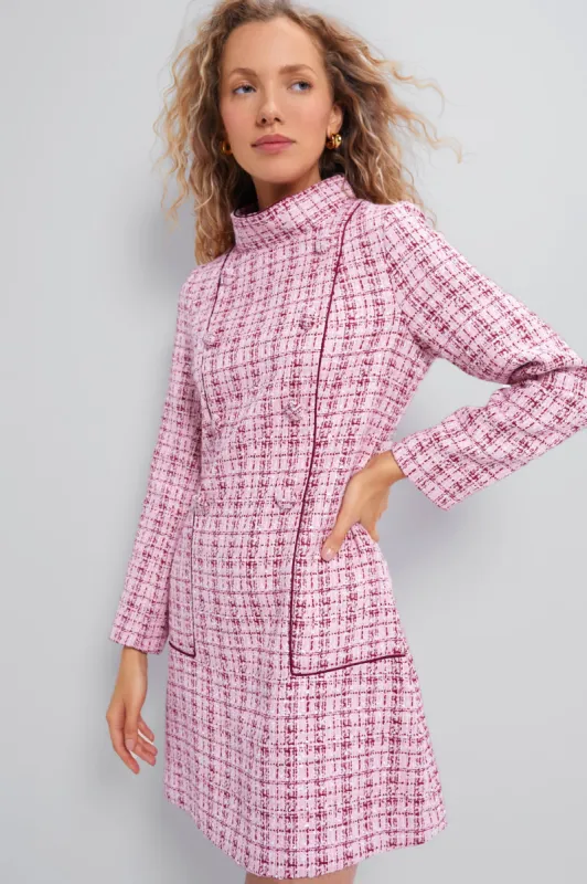 Rhubarb Tweed Radziwill Dress made by Tuckernuck