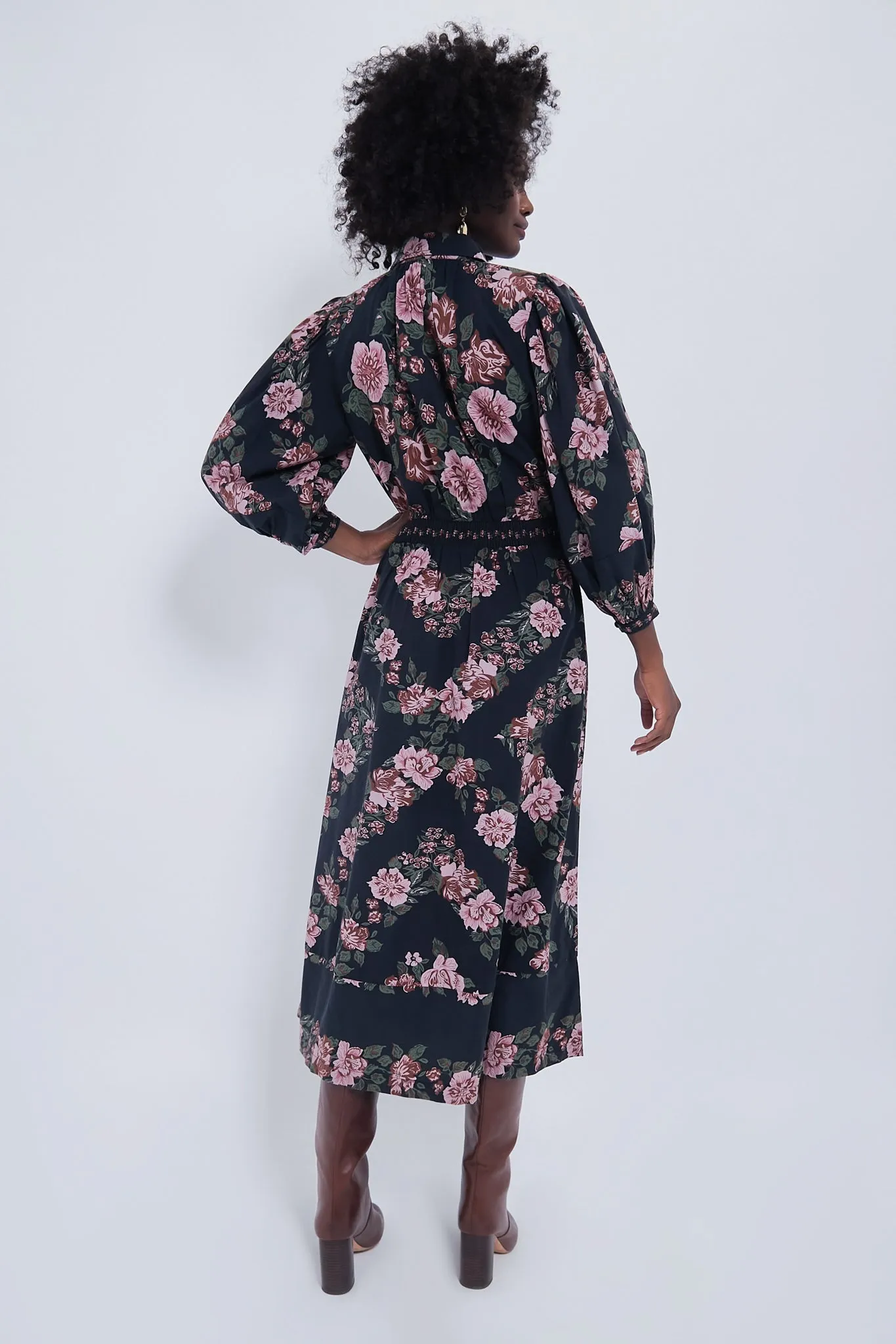 Juliet Print Gillian Midi Dress sold by Tuckernuck product image thumbnail 4