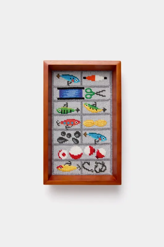 Tackle Box Needlepoint Valet Tray sold by Tuckernuck