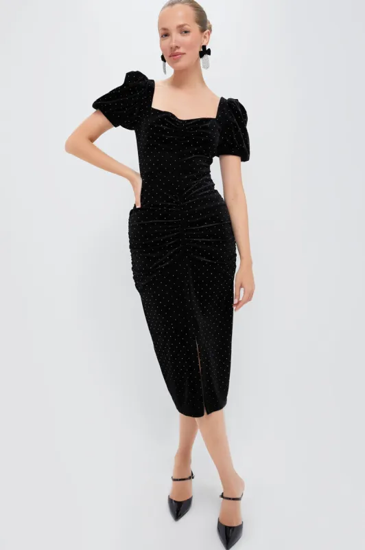 Black Felina Midi Dress made by Tuckernuck