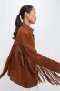 Brown Fringe Suede Jacket sold by Tuckernuck
