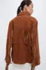 Brown Fringe Suede Jacket sold by Tuckernuck