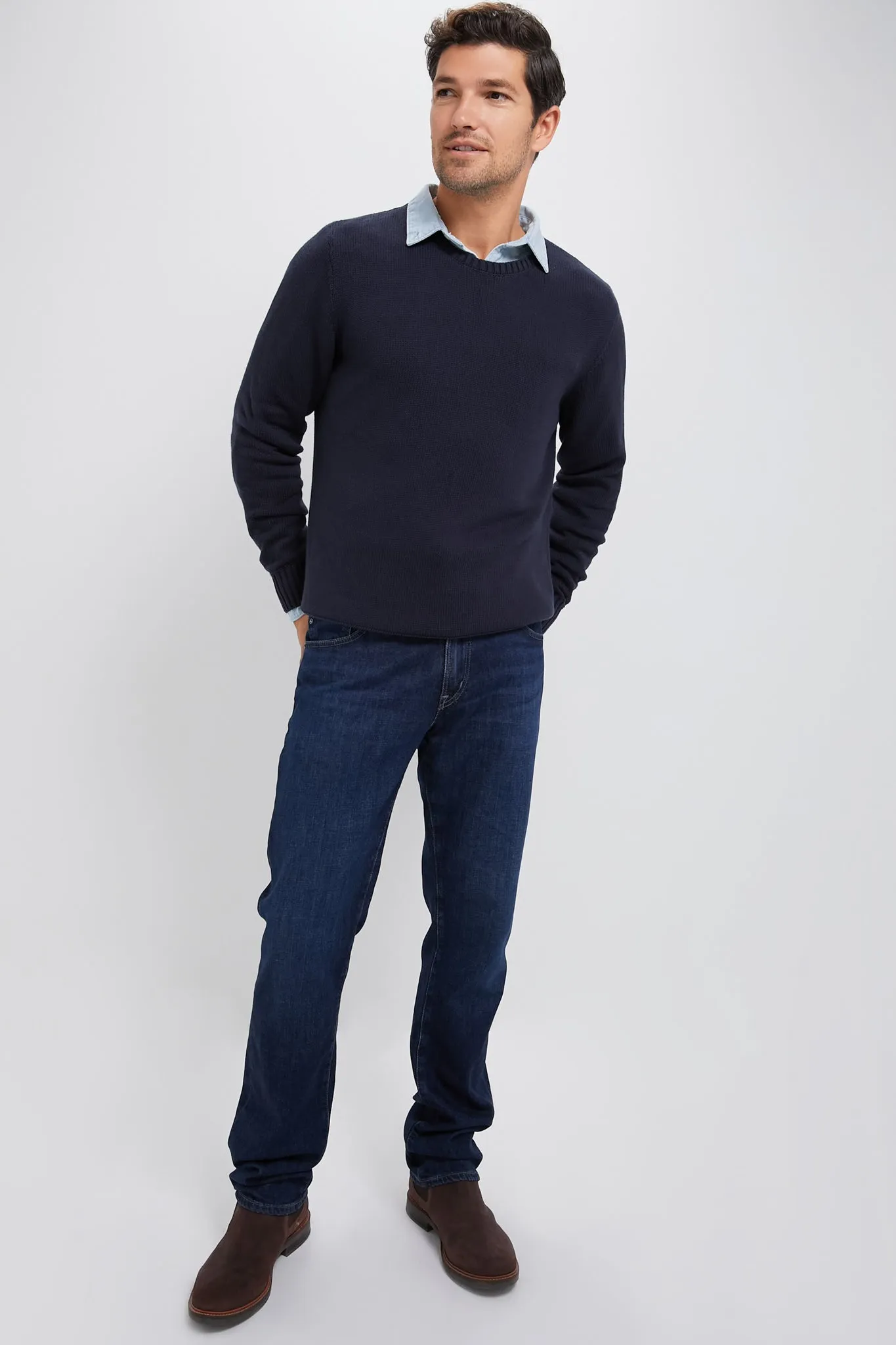 Navy Blue All Season Classic Crewneck sold by Tuckernuck product image thumbnail 2
