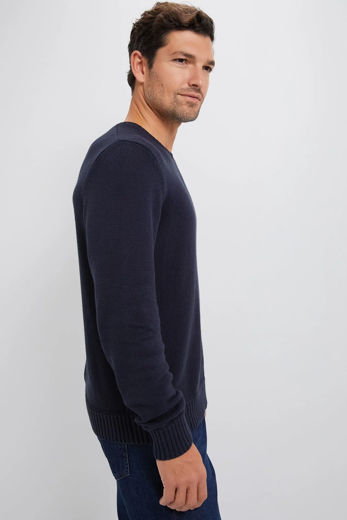 Navy Blue All Season Classic Crewneck sold by Tuckernuck product image thumbnail 3