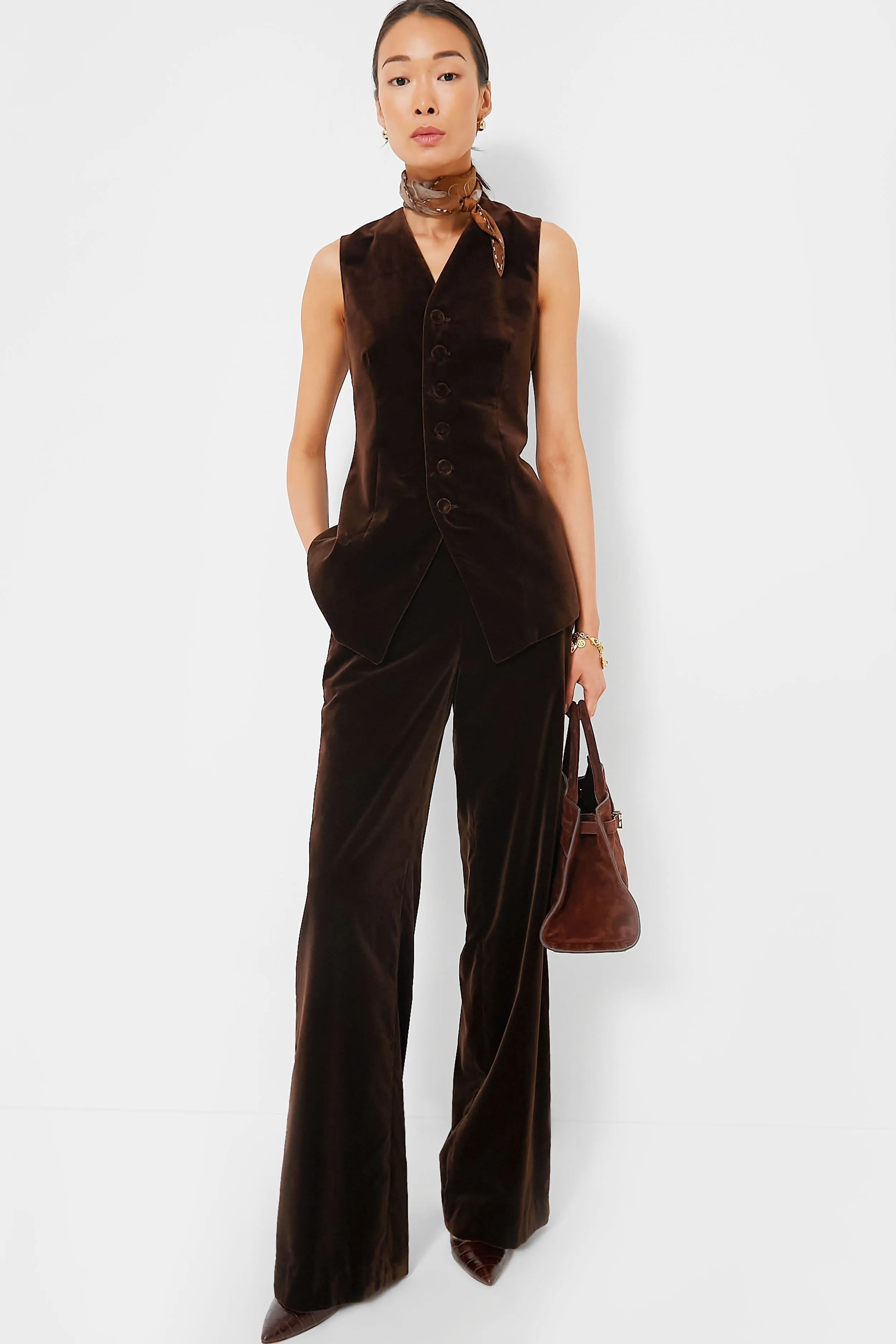 The Floating Rabbits Cinnamon Triangle Scarf sold by Tuckernuck product image thumbnail 4