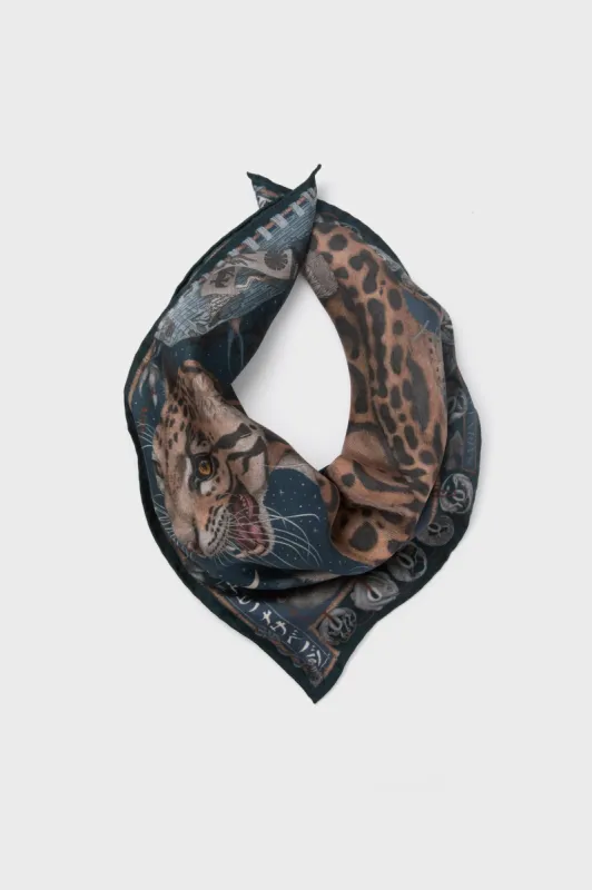 The Lunar Leopard Winter Small Square Scarf sold by Tuckernuck