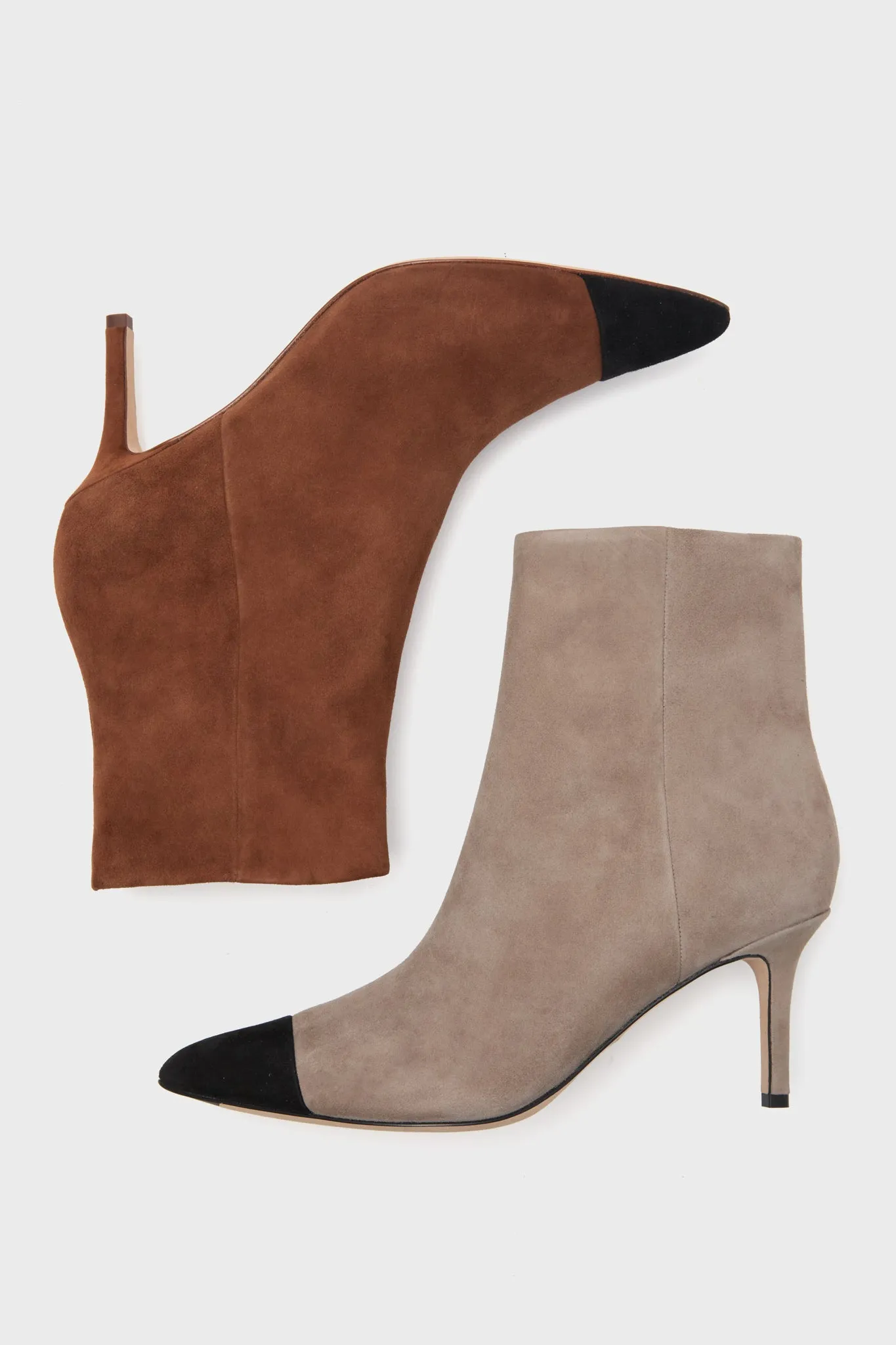 Taupe and Black Lisa Cap Toe Boots sold by Tuckernuck product image thumbnail 5