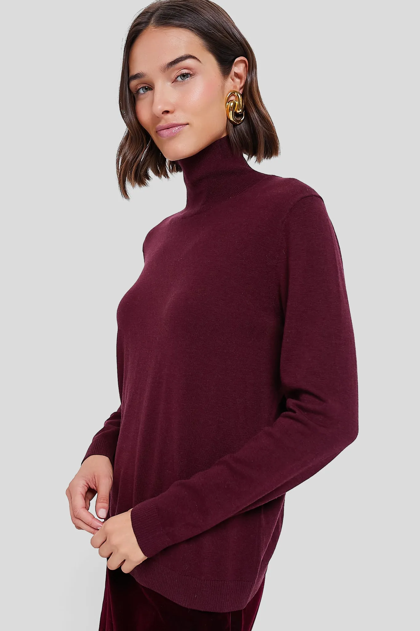 Wine Kiku Turtleneck sold by Tuckernuck product image thumbnail 3