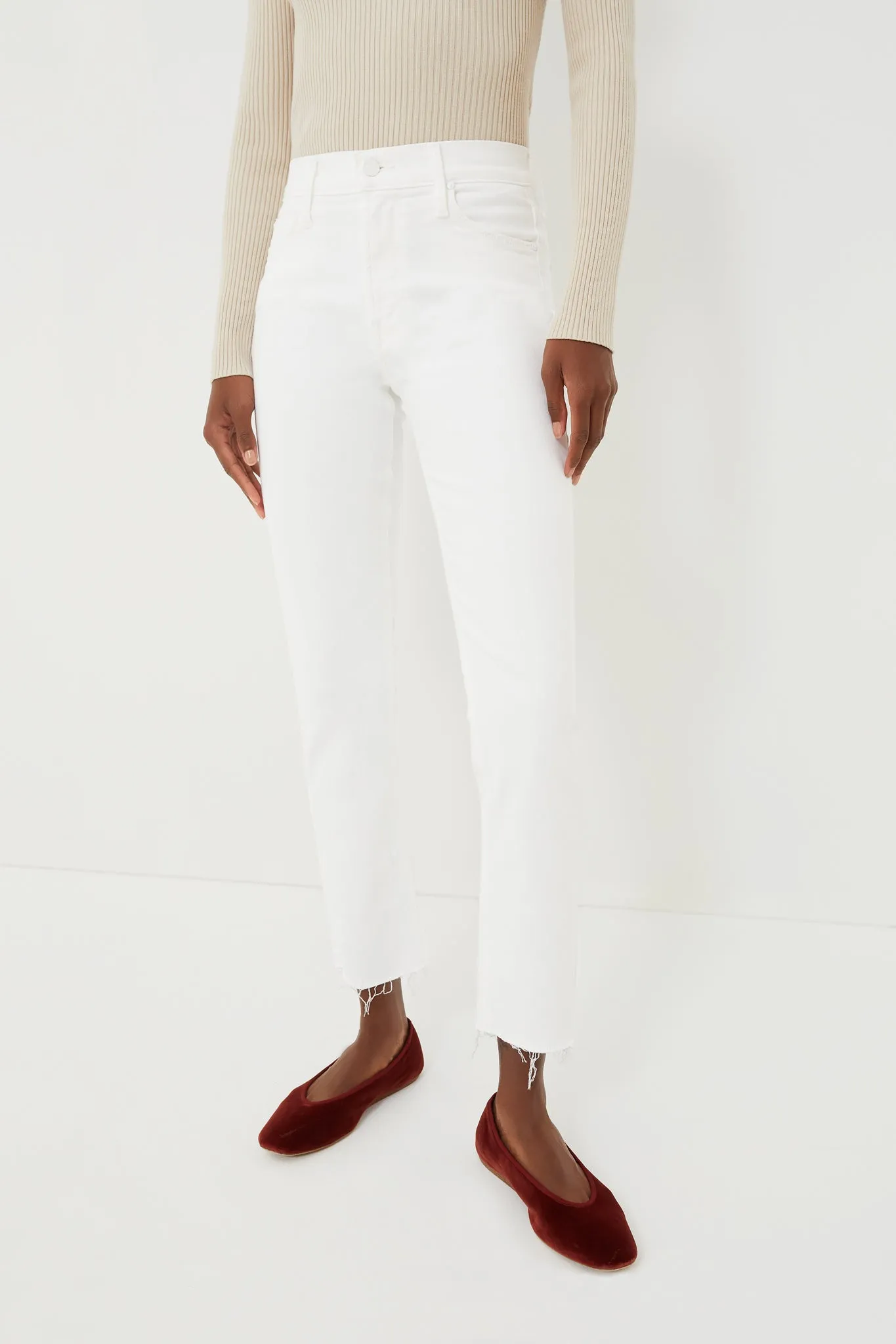 Fairest Of Them All Mid Rise Dazzler Ankle Fray sold by Tuckernuck