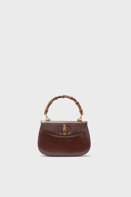 GUCCI Brown Bamboo Small Top Handle Bag sold by Tuckernuck