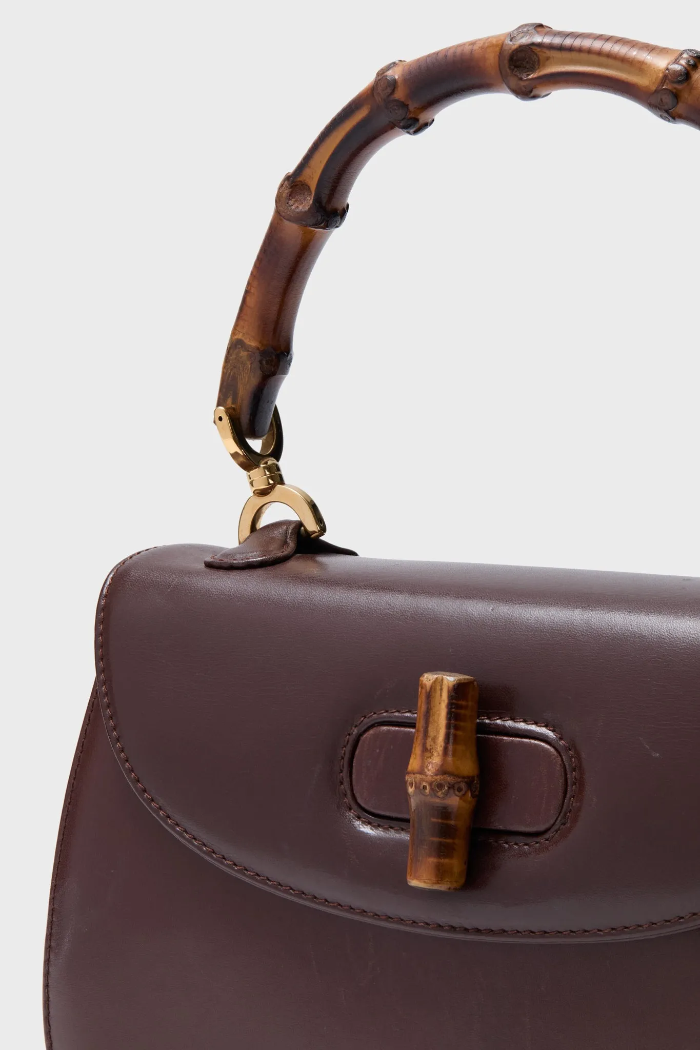 GUCCI Brown Bamboo Small Top Handle Bag sold by Tuckernuck product image thumbnail 5