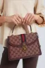 GUCCI Red Small GG Coated Canvas Ophidia Flap Top Handle Bag sold by Tuckernuck