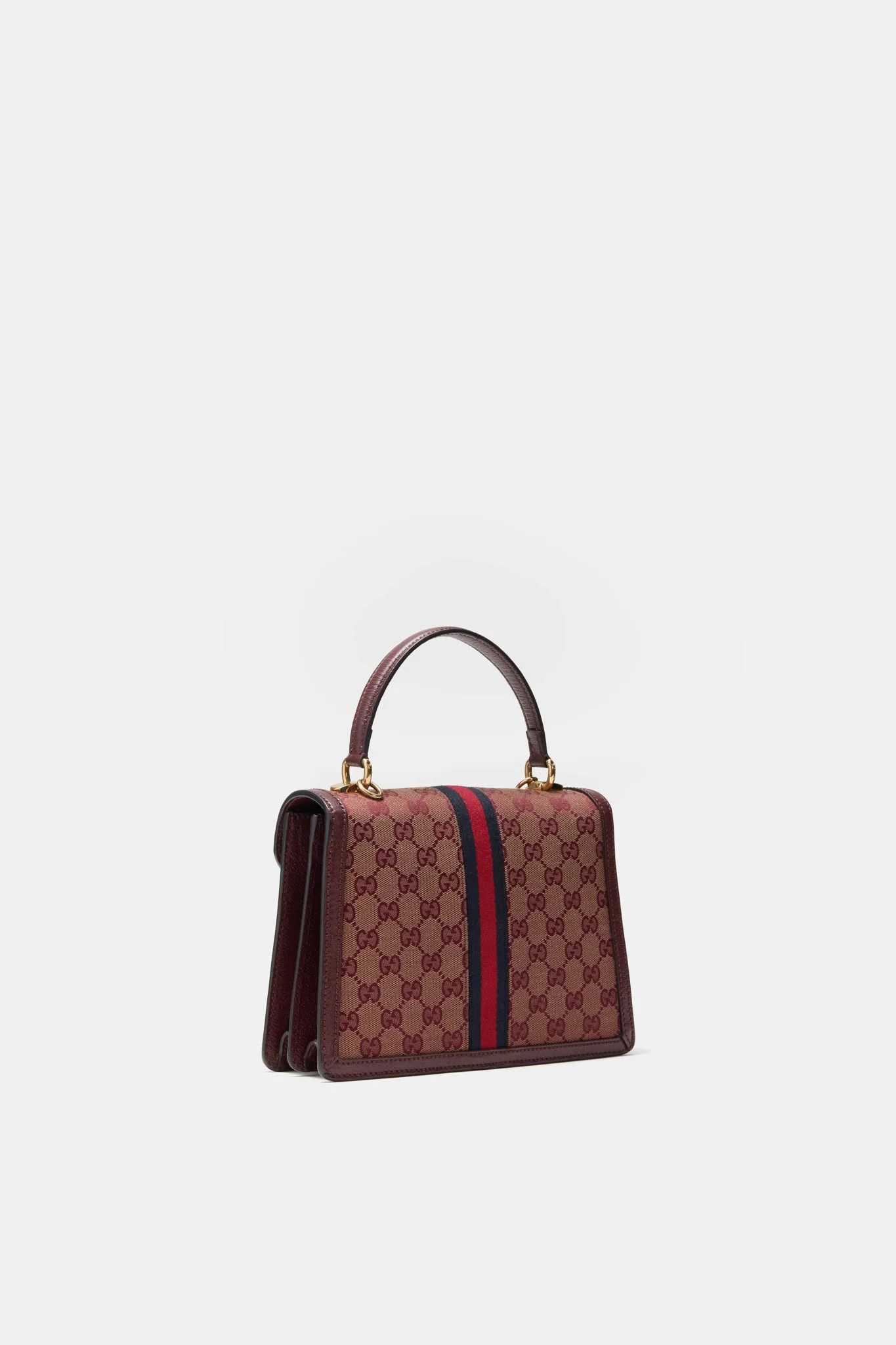 GUCCI Red Small GG Coated Canvas Ophidia Flap Top Handle Bag sold by Tuckernuck product image thumbnail 5