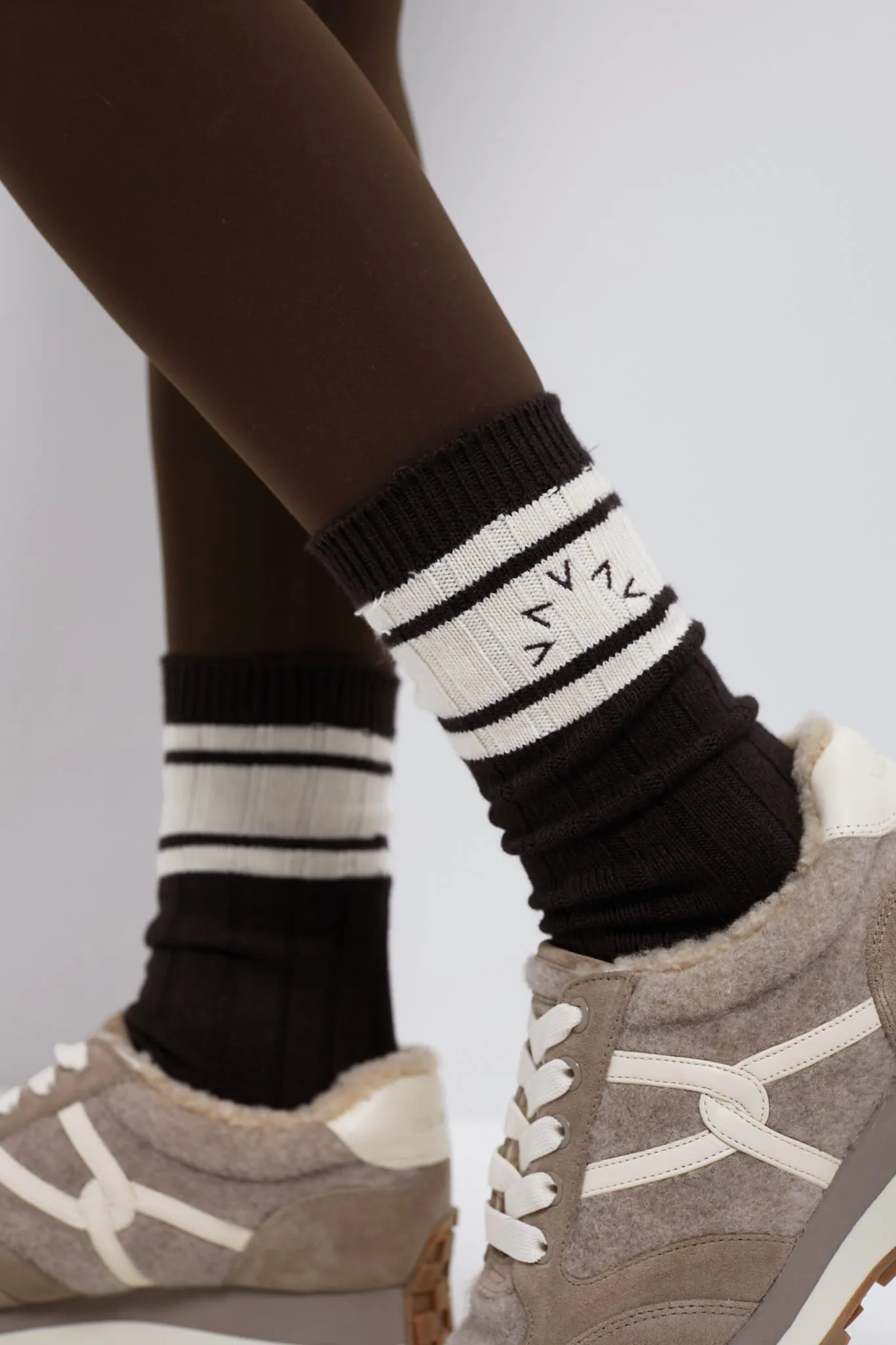 Coffee Bean Malissa Plush Wide Rib Sock sold by Tuckernuck product image thumbnail 3