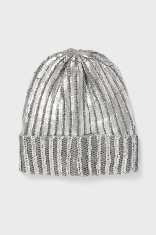 Silver Metallic Winter Hat sold by Tuckernuck