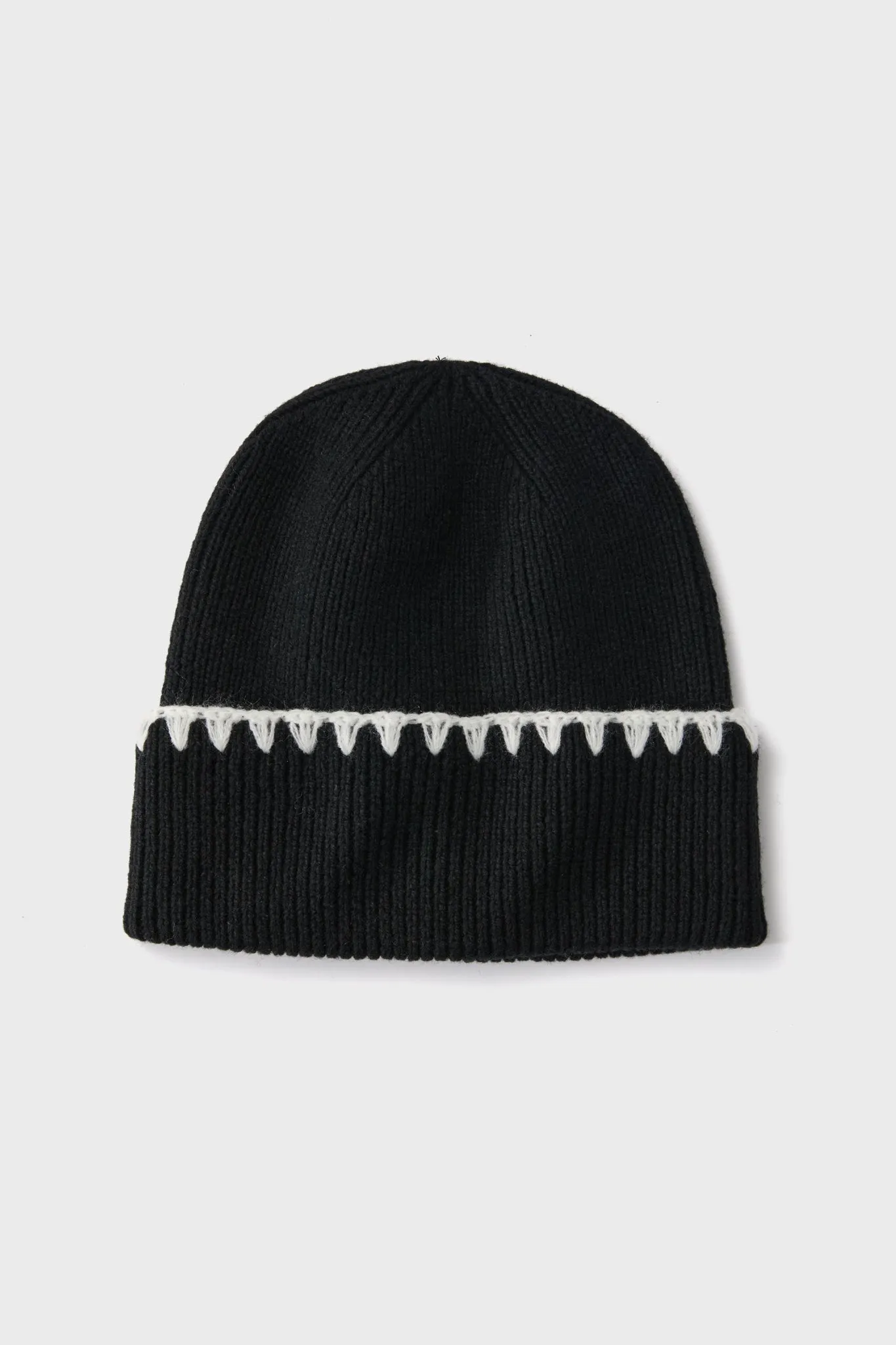 Black Blanket Stitch Winter Hat sold by Tuckernuck