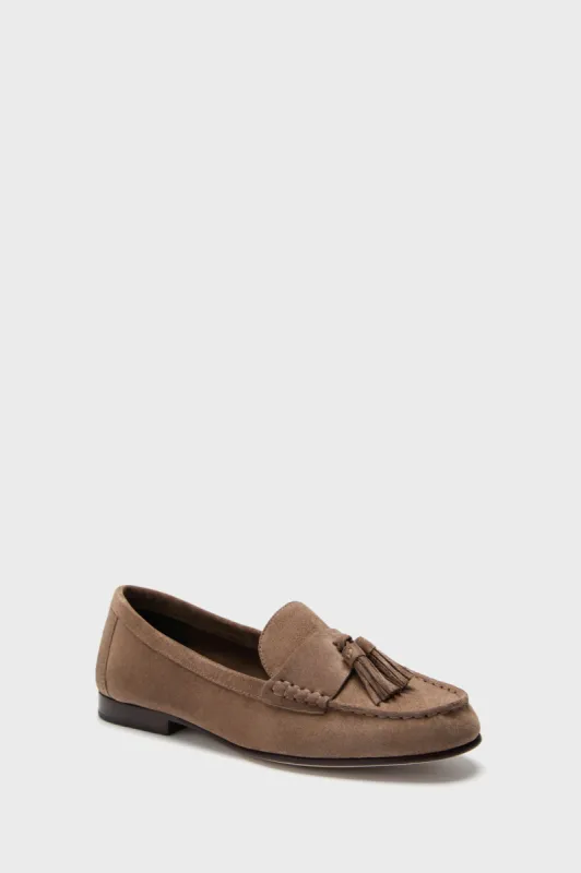 Taupe Penny Tassel Loafers sold by Tuckernuck